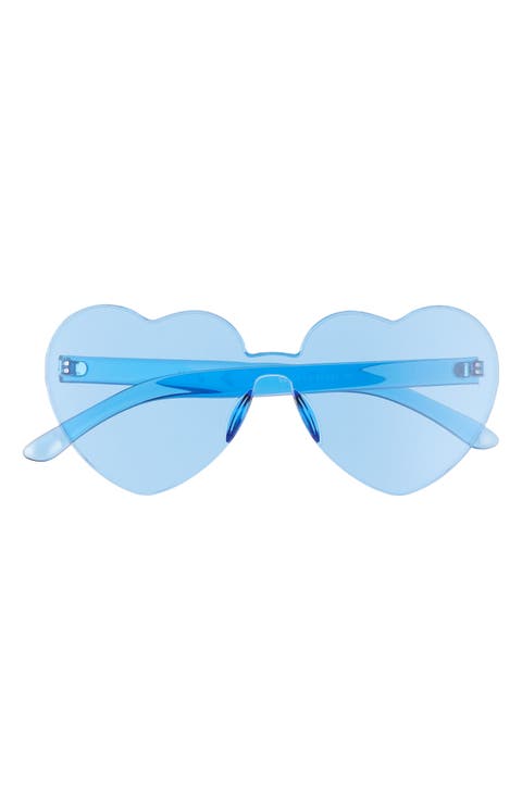 Be Proud by BP. Gender Inclusive 52mm Rimless Heart Sunglasses