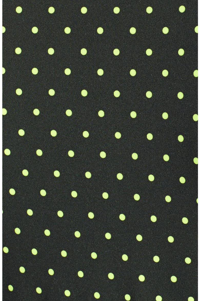 'Pro Hyperwarm' Print Half Zip Top, Alternate, color, BLACK VOLT DOT