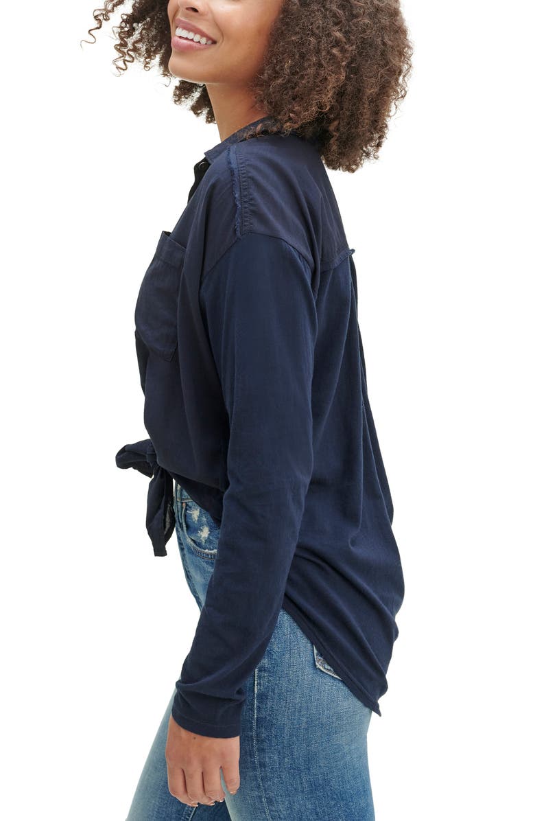 Splendid Paige Button-Up Shirt, Alternate, color, Navy