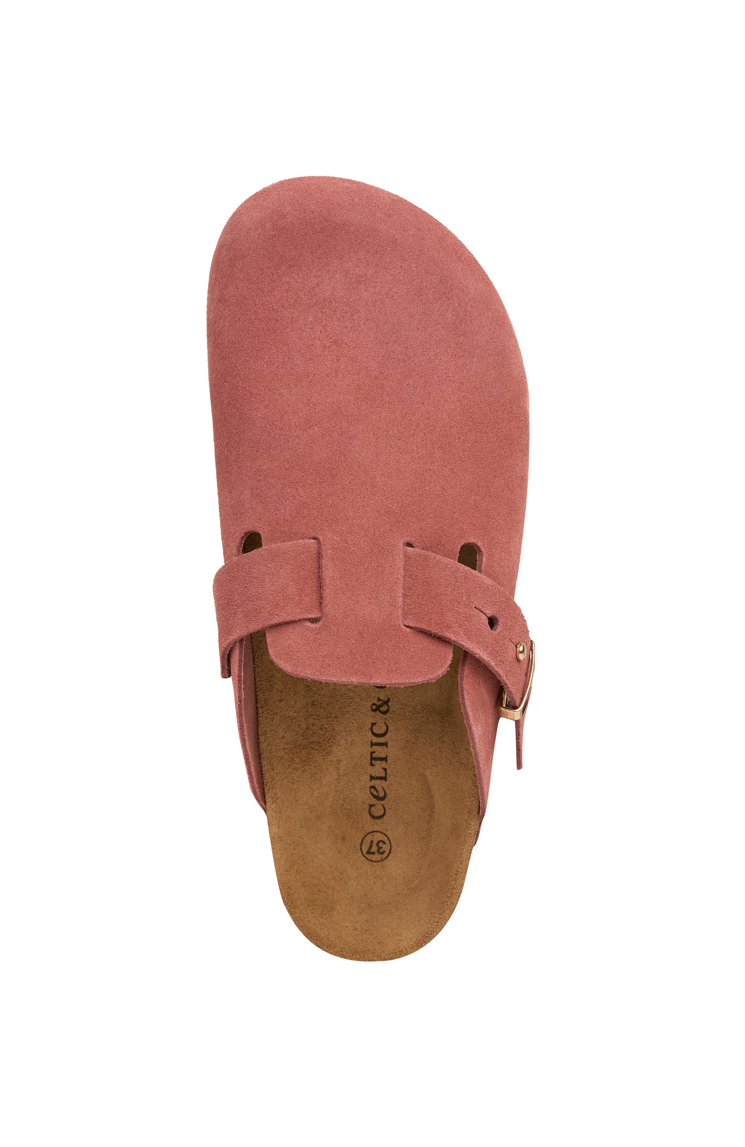 Celtic & Co. Stud Strap Clog, Alternate, color, Terracotta