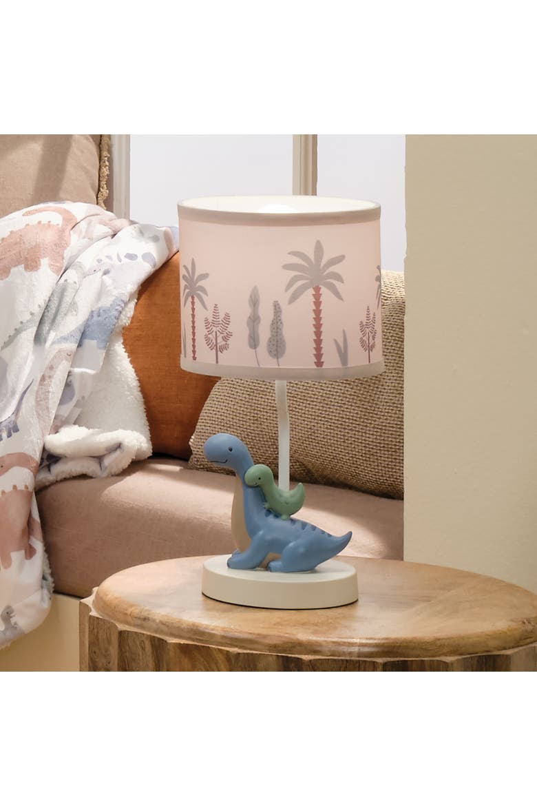 Dino-Might Custom Designed 3D Dinosaur Nursery Lamp with Shade, Alternate, color, Blue