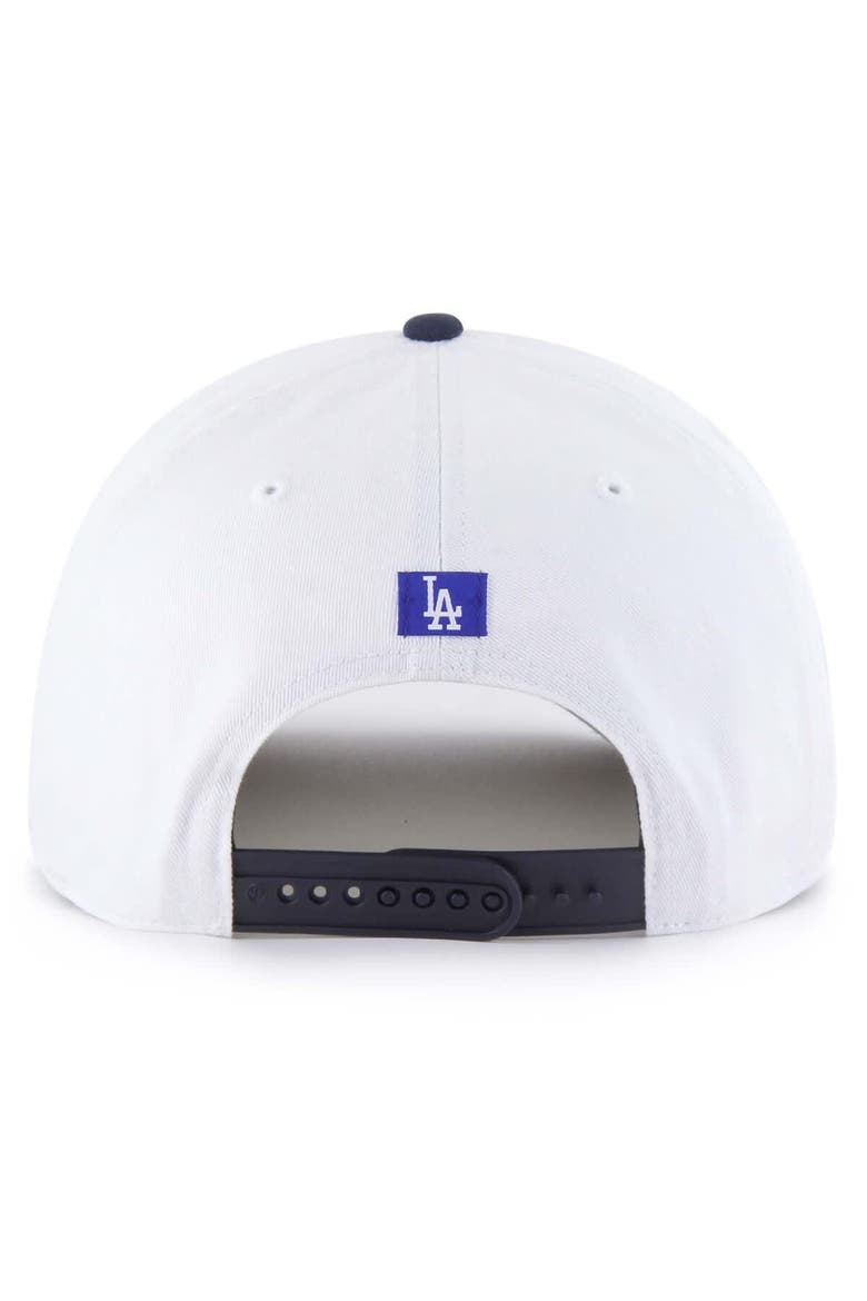 Men's '47 White Los Angeles Dodgers Patriotic Overhand Hitch Adjustable Hat, Alternate, color, White