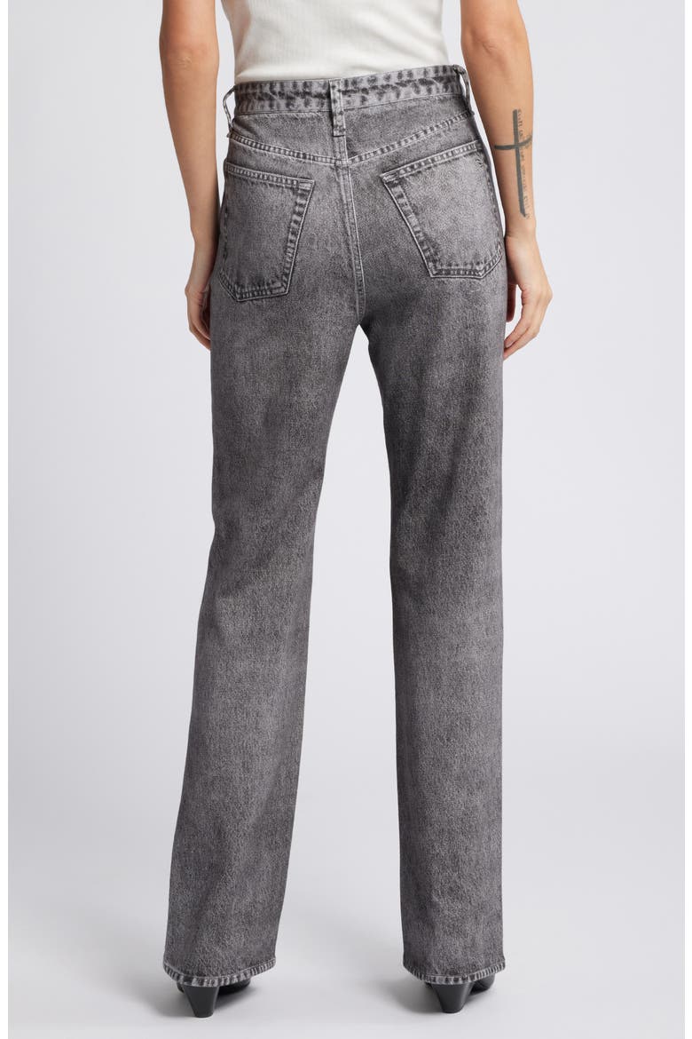 rb Miramar Shea Relaxed Straight Cotton Terry Sweatpant Jeans, Alternate, color, RAVEN