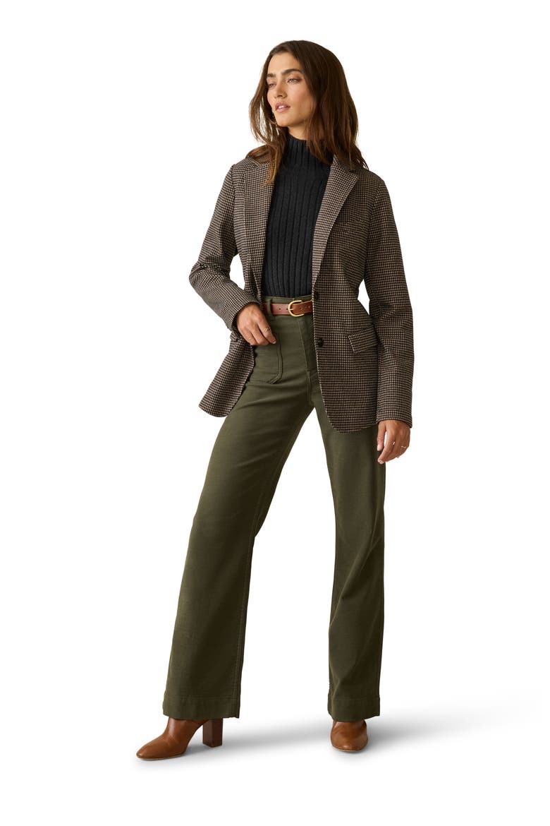 Inlet Houndstooth Knit Tweed Blazer, Alternate, color, MOCHA MOUNTAIN HOUNDSTOOTH