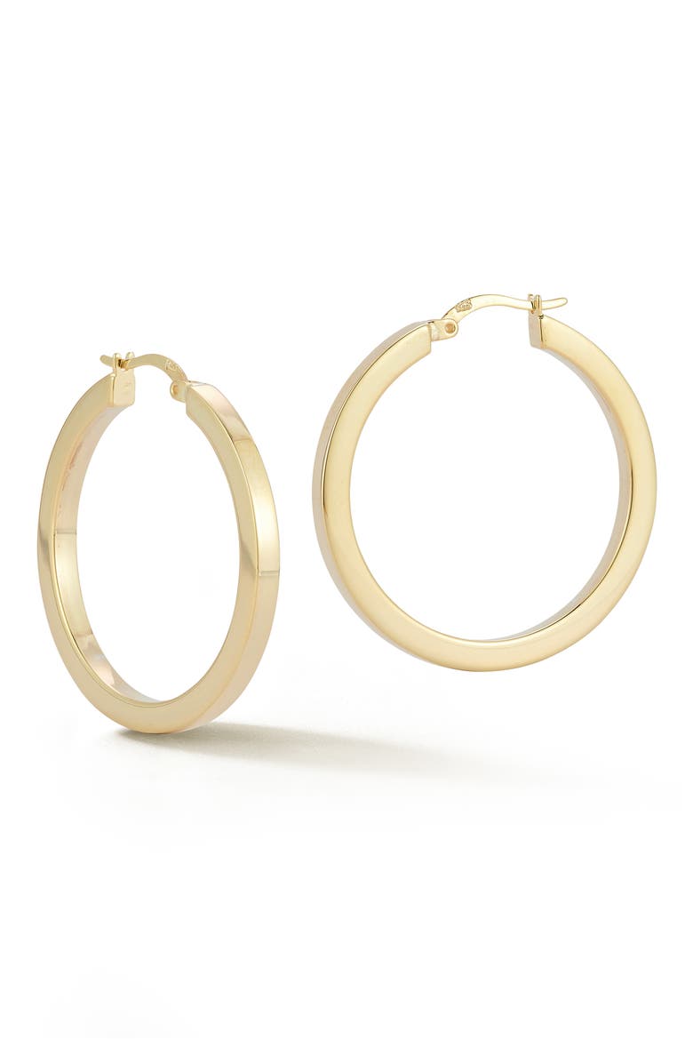 Tube Hoop Earrings, Main, color, GOLD