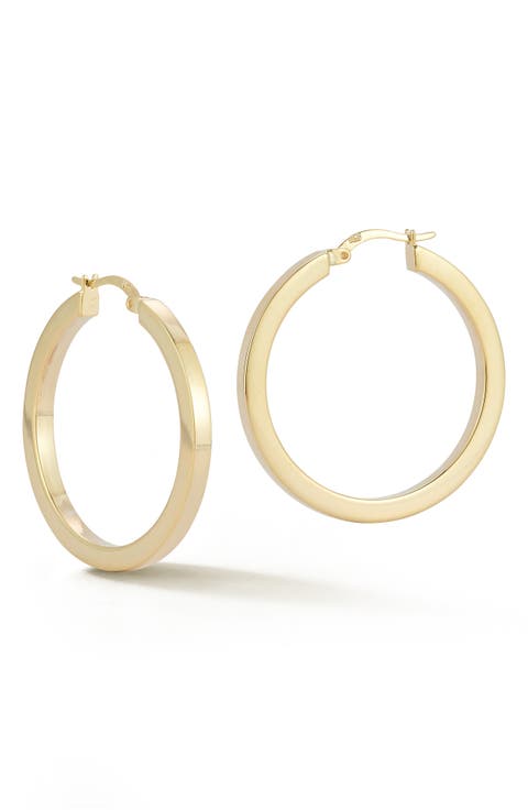 Tube Hoop Earrings