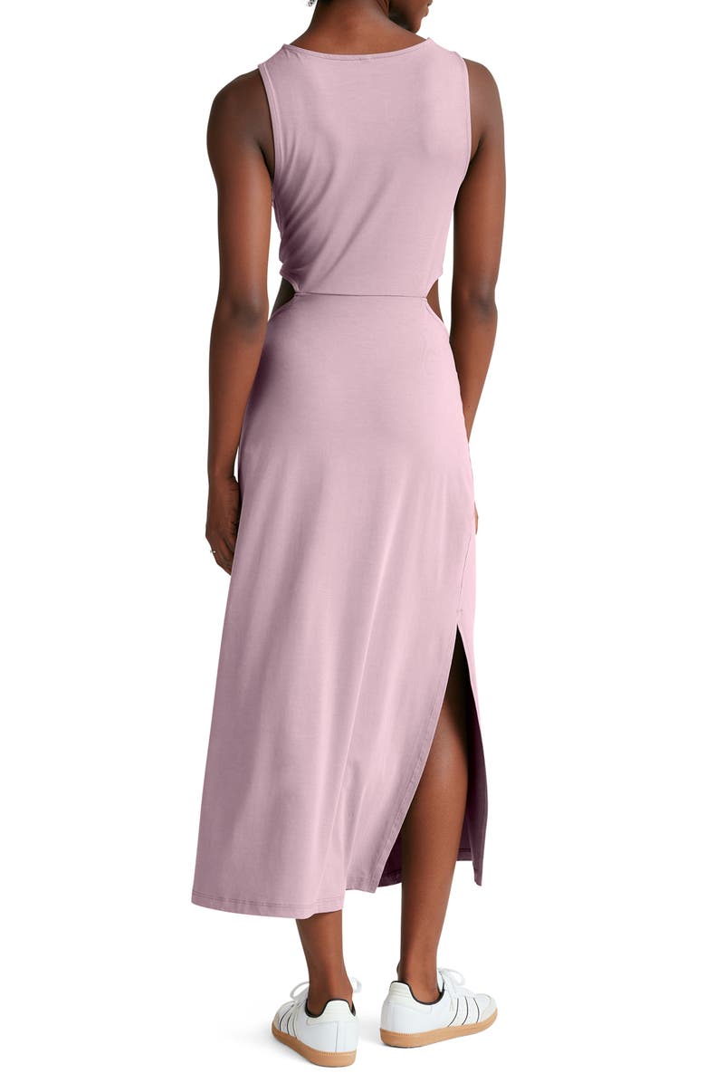 Beyond Yoga Around the World Front Twist Midi Dress, Alternate, color, Blush Blooms