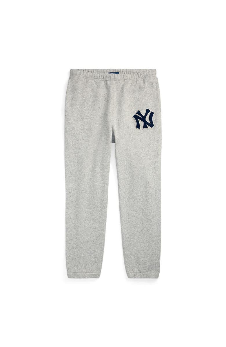 Polo Ralph Lauren Heather Gray Yankees Sweatpants, Alternate, color,