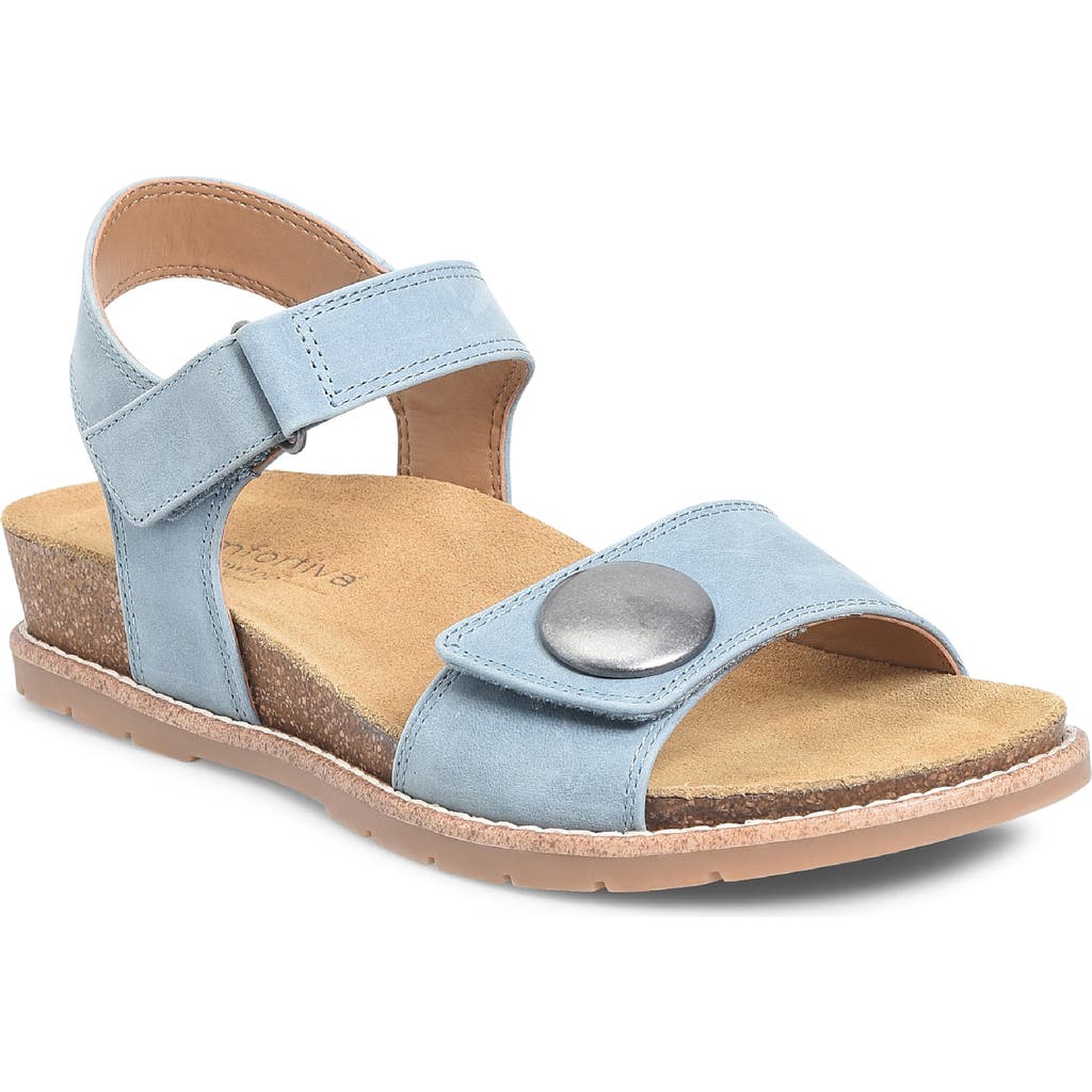 Comfortiva Gwen Wedge Sandal In Quarry Blue