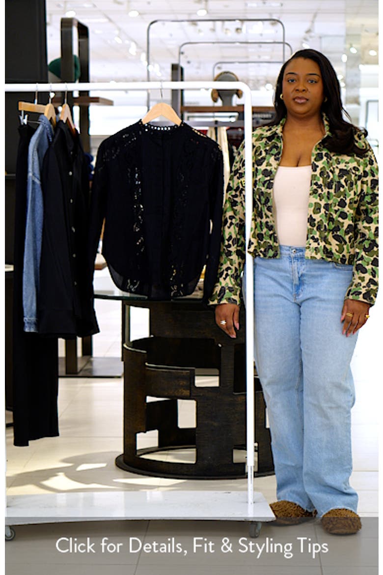 Lace Inset Pintuck Button-Up Shirt (Women) | Nordstrom