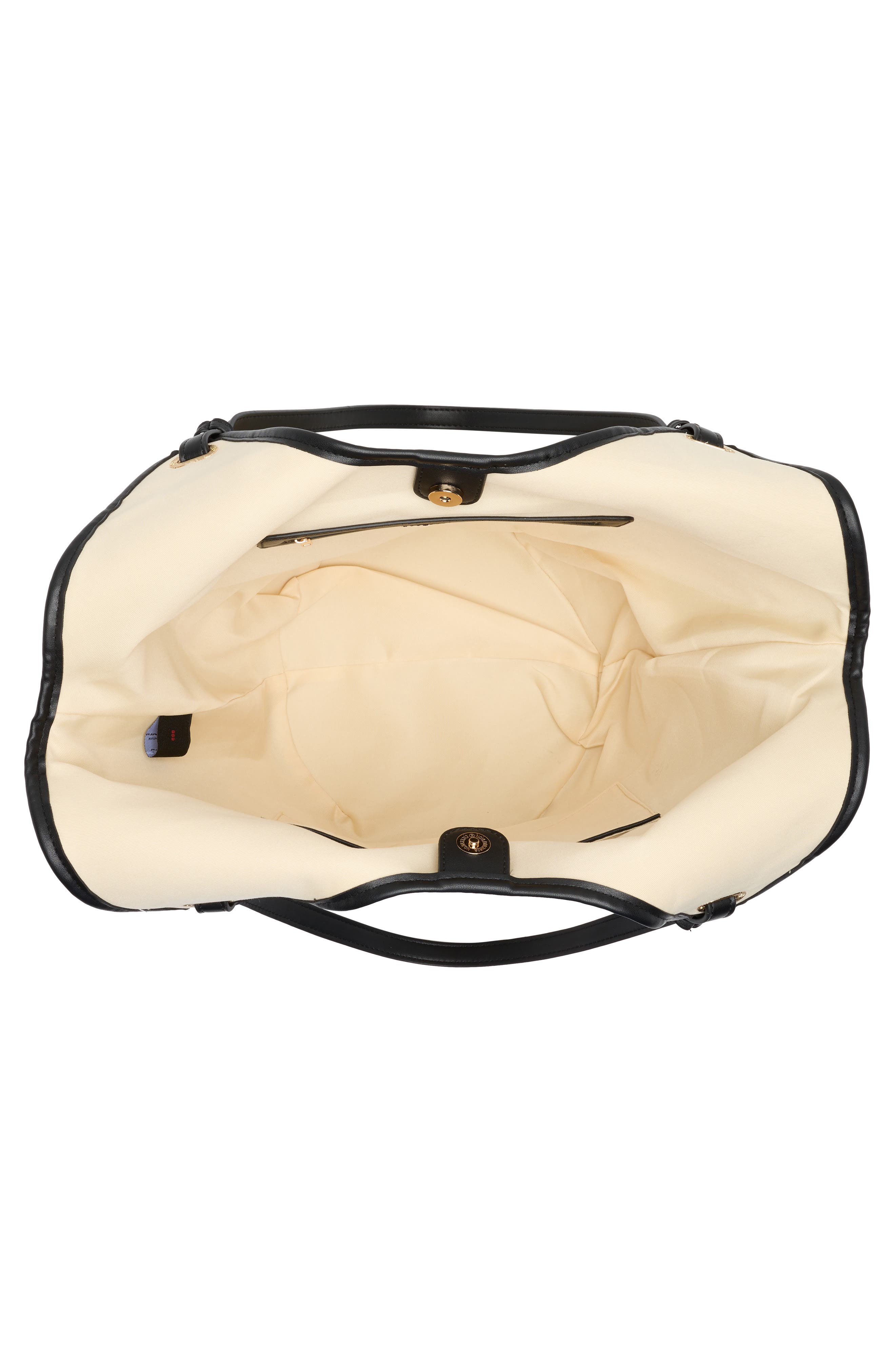 URBAN EXPRESSIONS HANDBAGS Straw Tote Bag, Alternate, color, Black