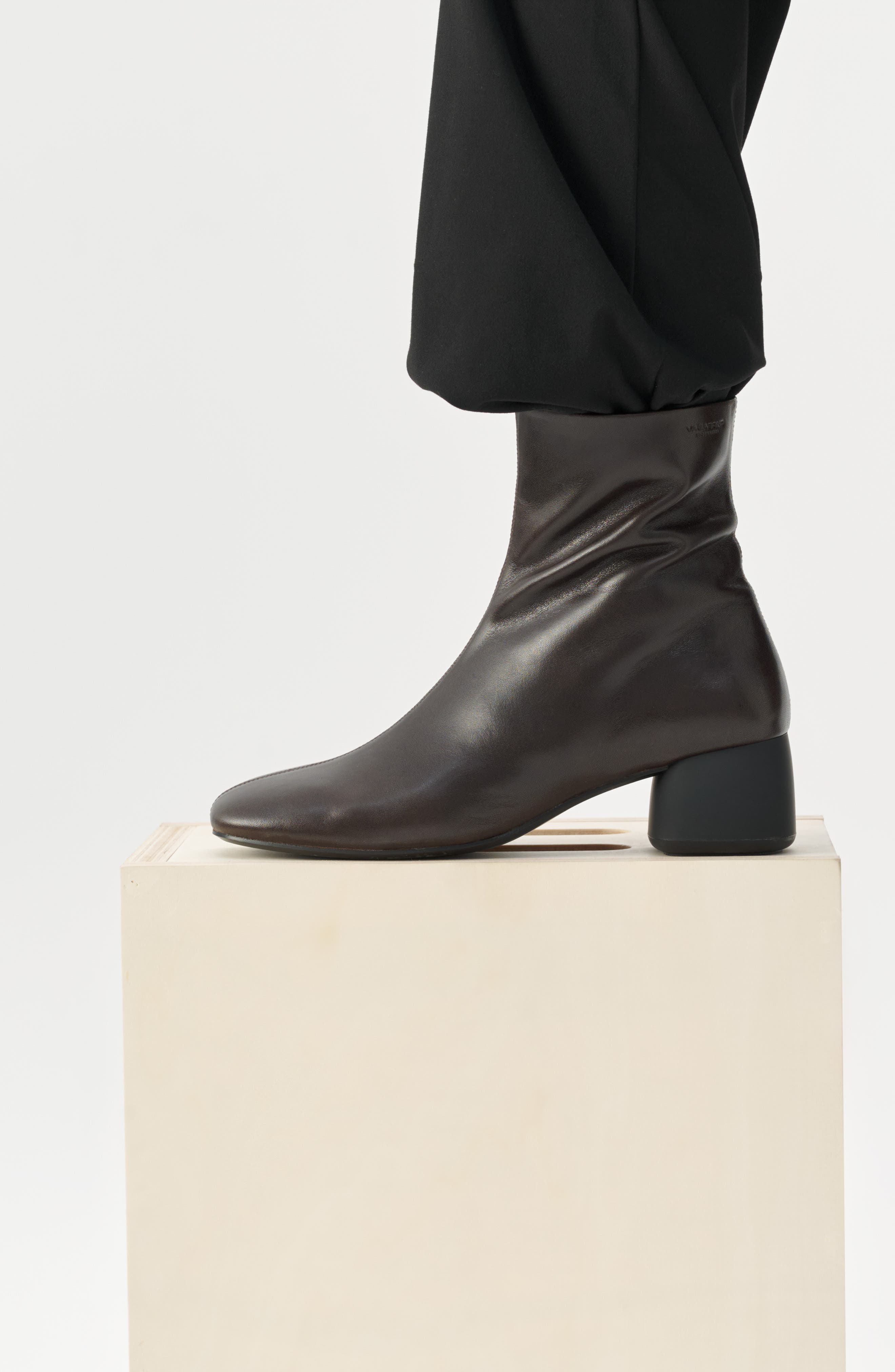 Livia Bootie, Alternate, color, CHOCOLATE