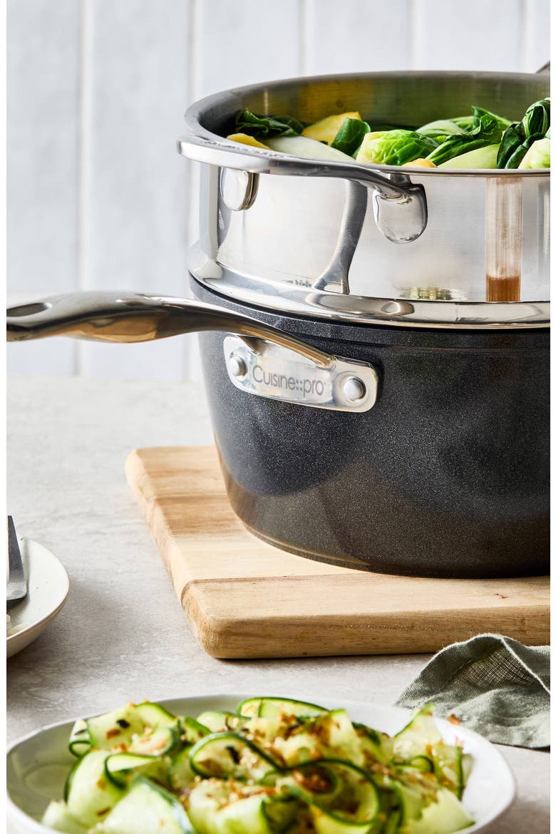 GREEN STONE™ 2.4 Qt. Saucepan with lid, Alternate, color, Black