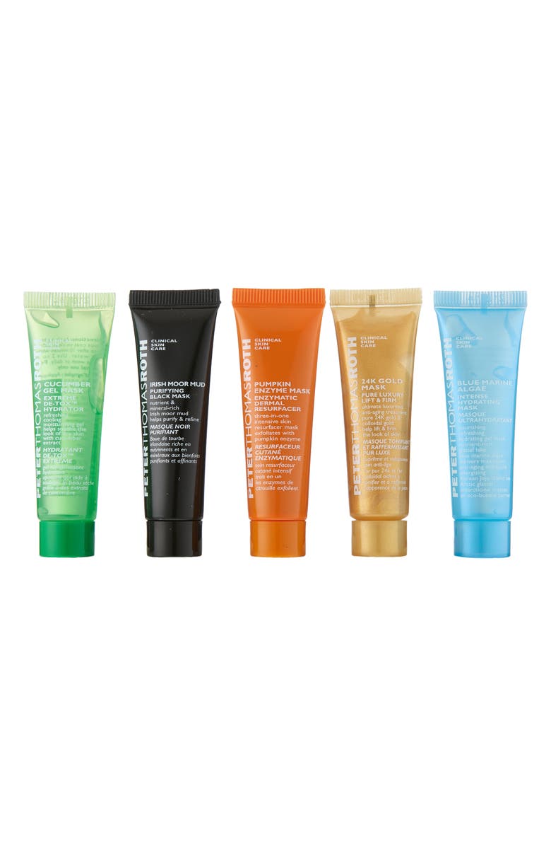 Peter Thomas Roth Masking Minis Set of 5 Masks USD $35 Value, Main, color, 