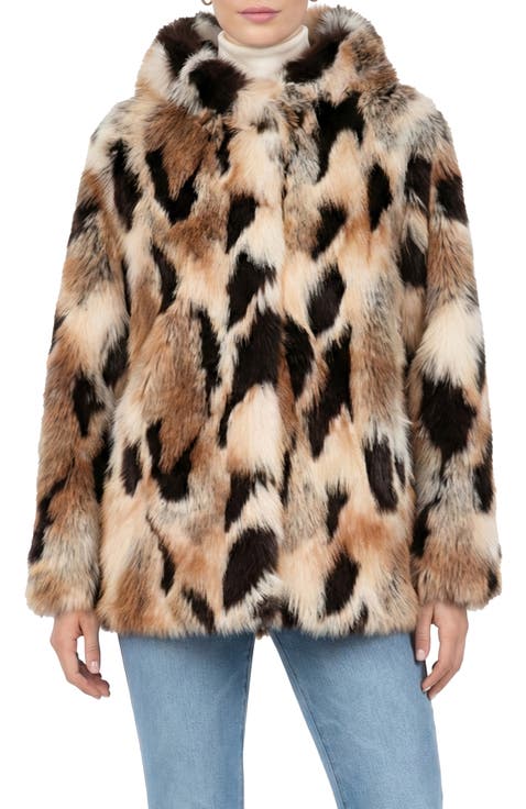 Fur-Free Gold Fox (Faux Fur) Jacket, Hood