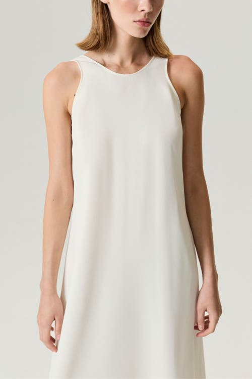Nocturne Flowy Sleeveless Maxi Dress In White