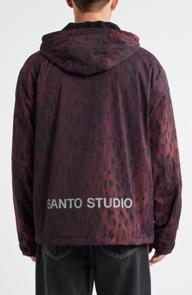 SANTO STUDIO Preda Hooded Snowboard Jacket, Alternate, color, Brown