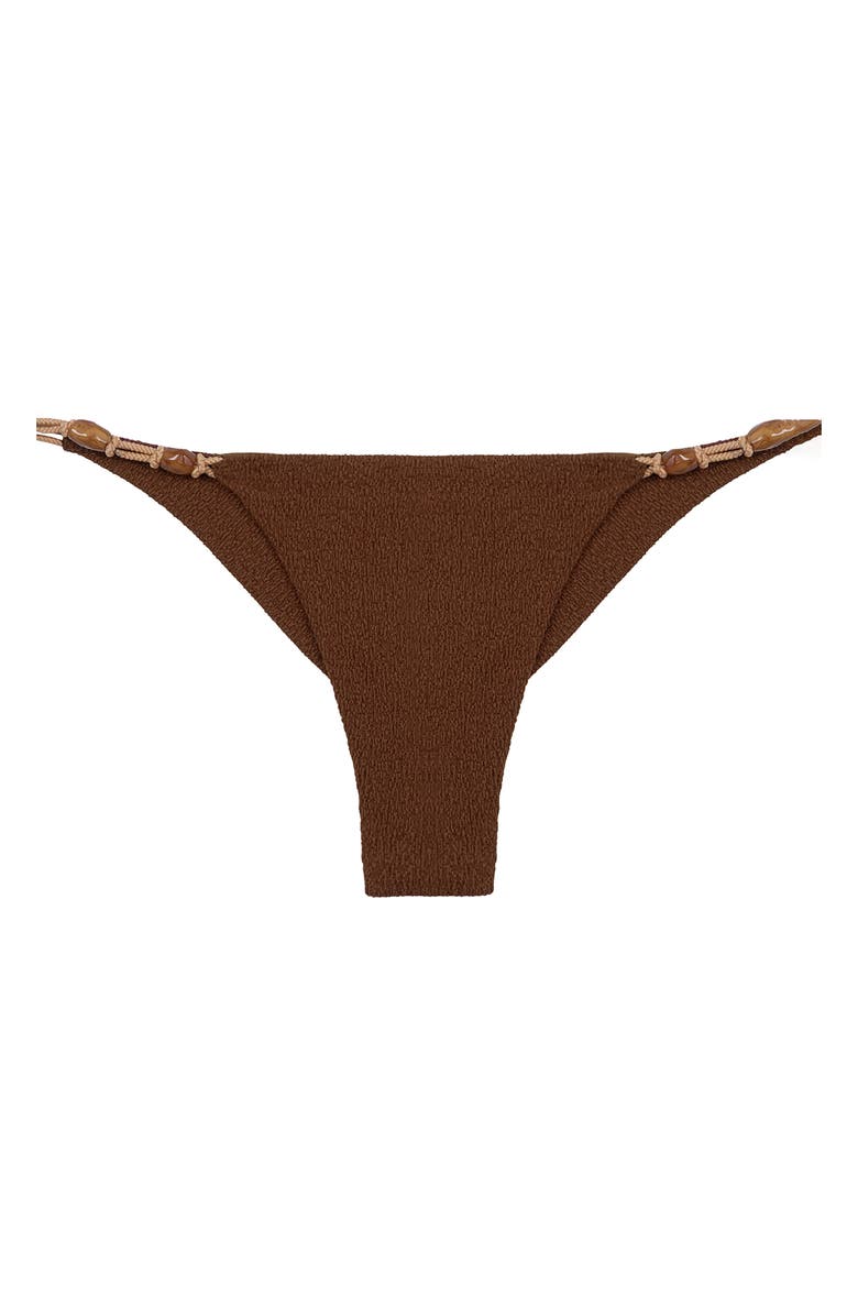 ViX Paula Hermanny Corsica Bikini Bottoms, Alternate, color, Brown