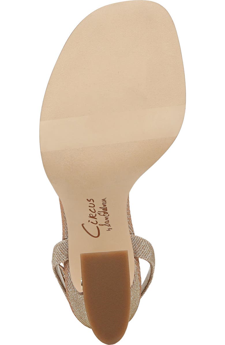 Circus NY by Sam Edelman Holly Glitz Ankle Strap Sandal, Alternate, color, Metallic Blush