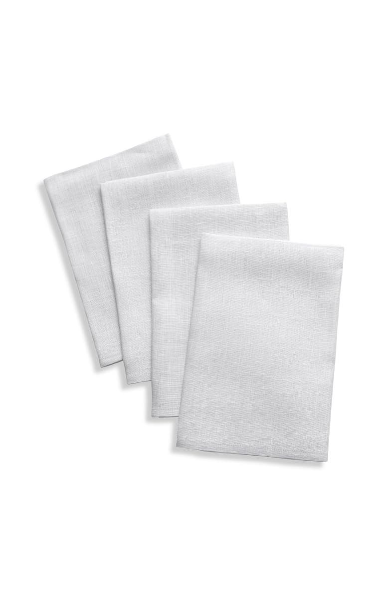 Solino Home Linen Dinner Napkins - Fete, 20" x 20" Inch, Main, color, Silver Cloud