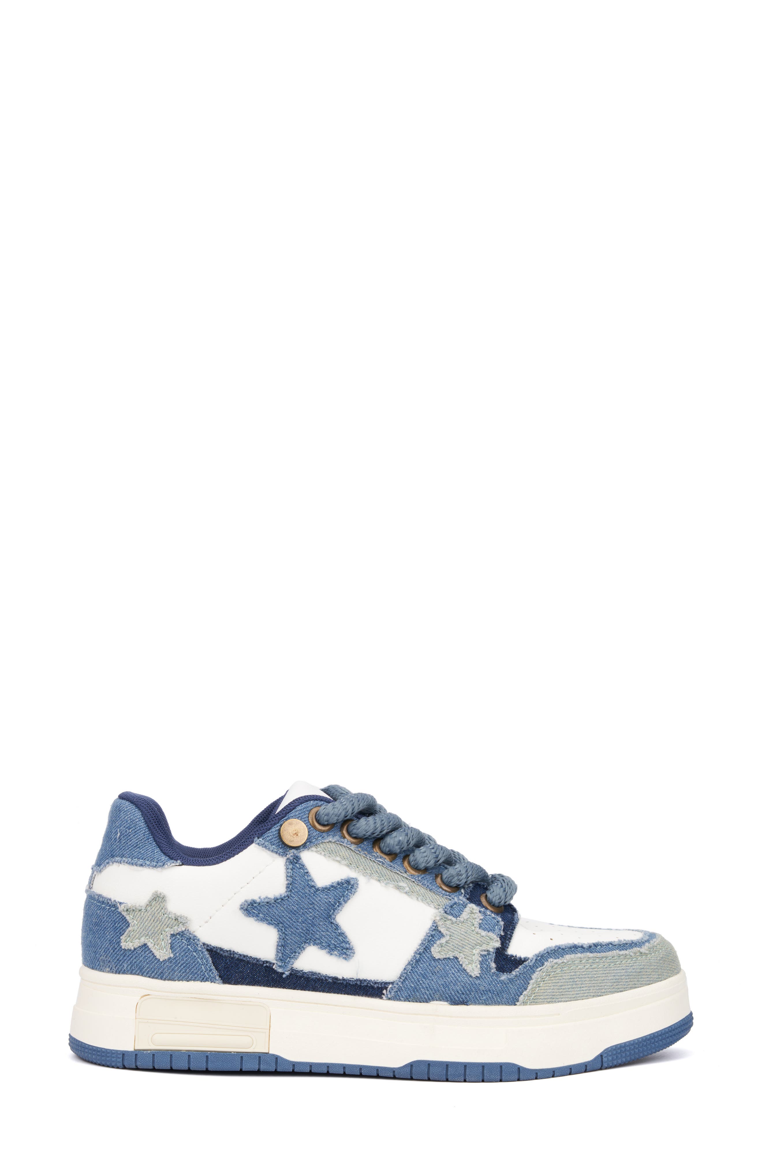 OLIVIA MILLER Stars Chunky Sneaker, Alternate, color, Denim