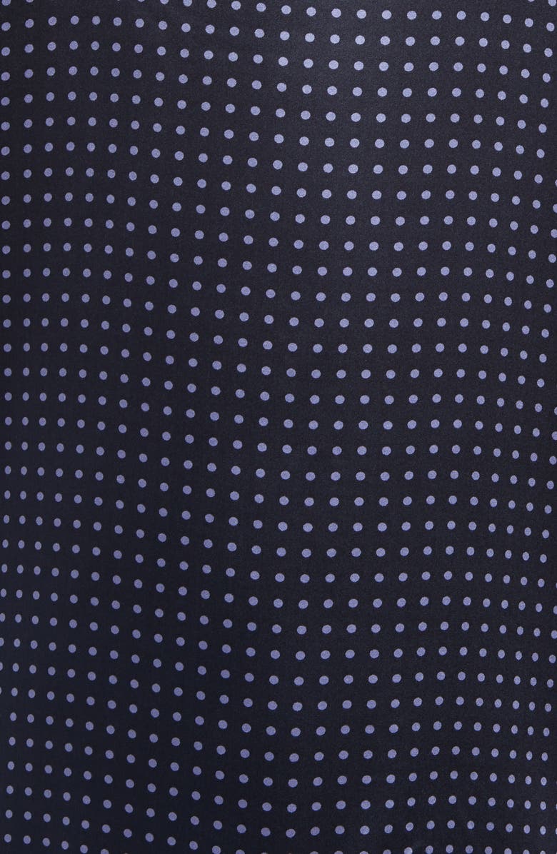 Majestic International Dot Silk Pajamas, Alternate, color, Navy Dot