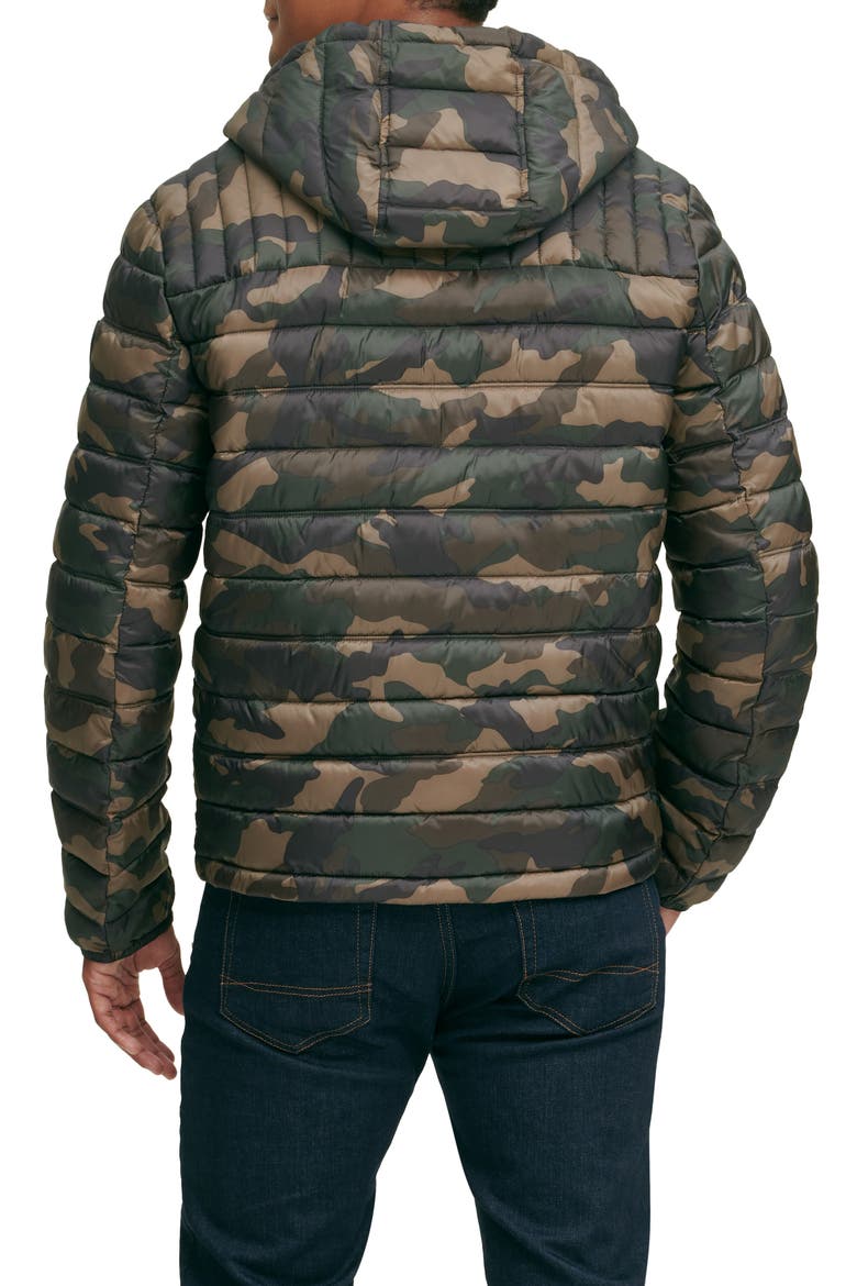 Packable Hooded Puffer Jacket, Alternate, color, CAMOUFLAGE