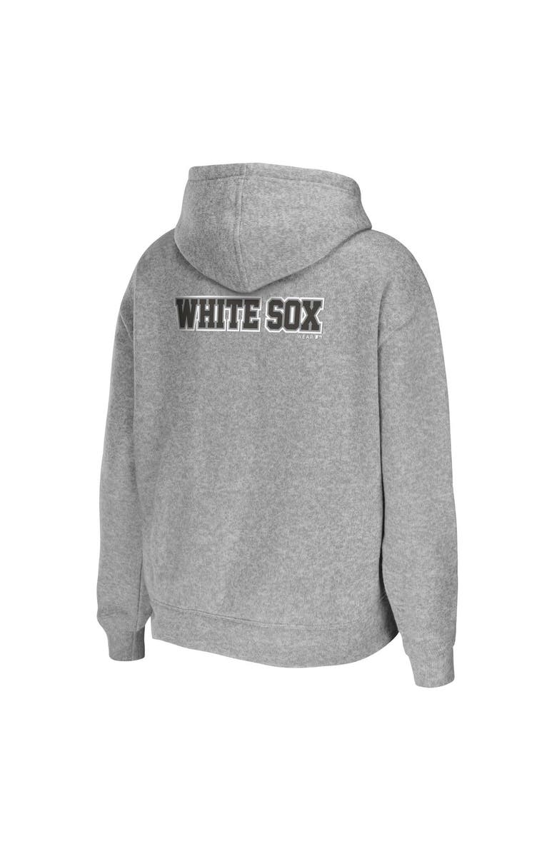 WEAR by Erin Andrews Women's WEAR by Erin Andrews Heather Gray Chicago White Sox Full-Zip Hoodie, Alternate, color, 