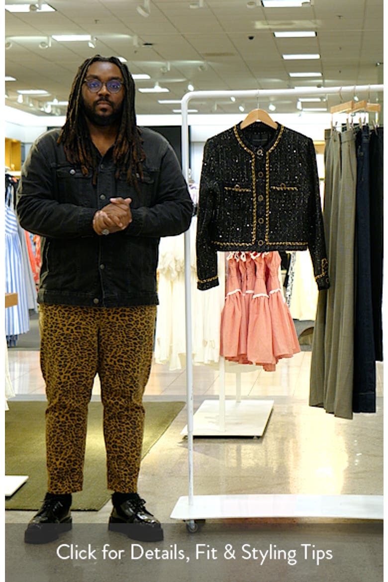 Chain Trim Tweed Crop Blazer video