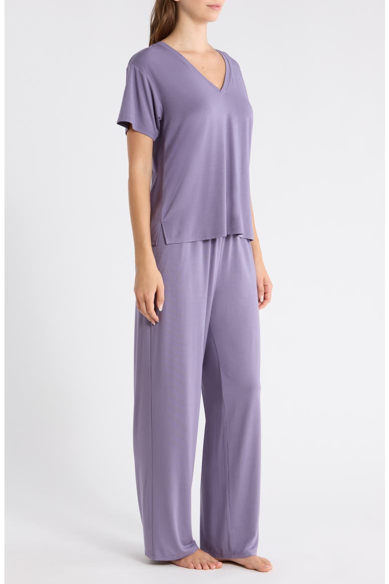 Cool Touch Jersey Pajamas, Alternate, color, PURPLE CADET