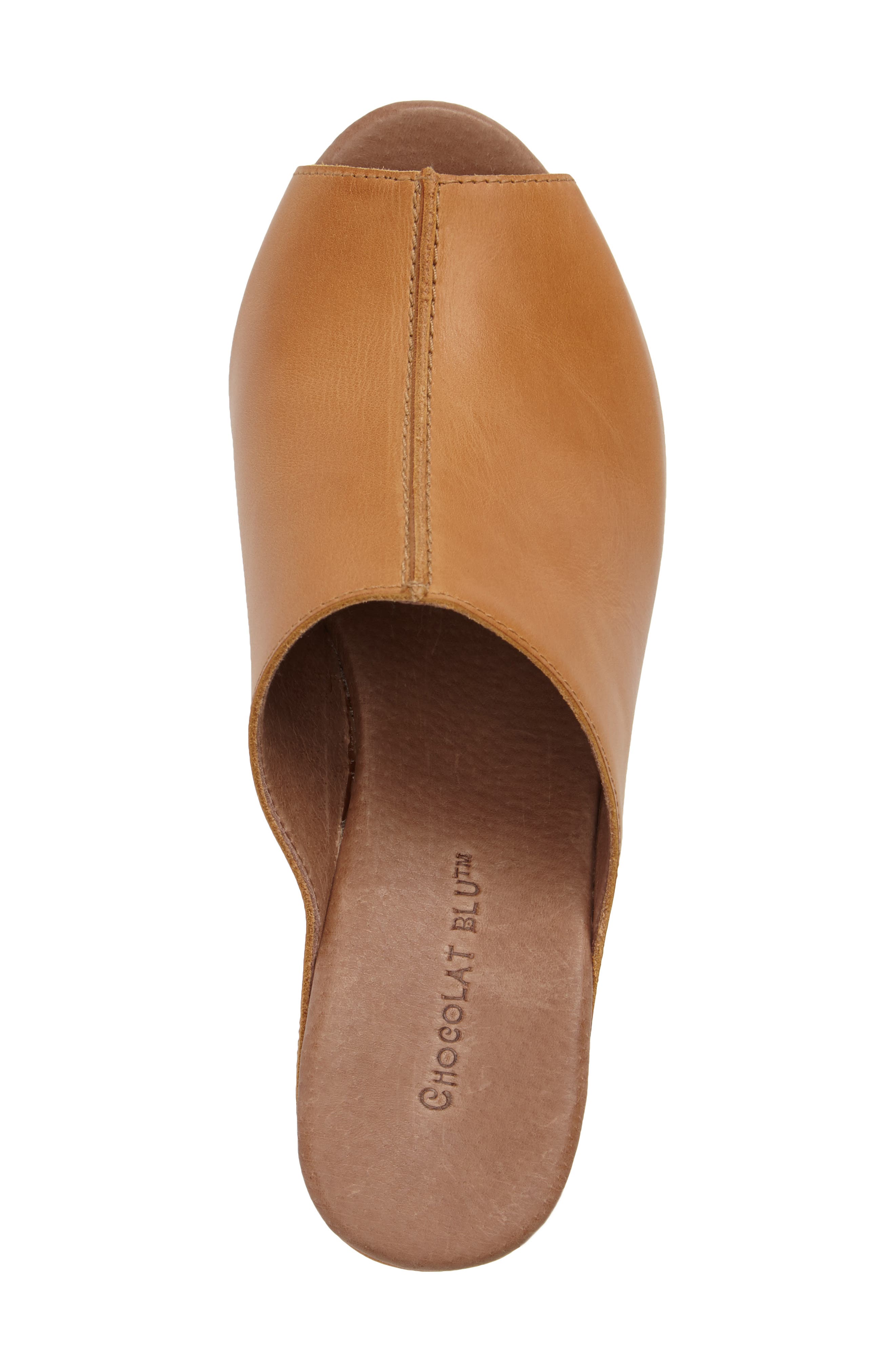 Wynn Peep Toe Mule, Alternate, color, CAMEL LEATHER