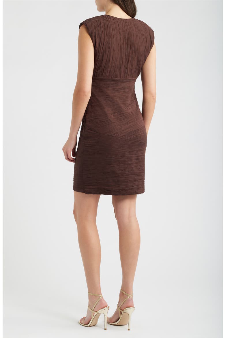 Textured Body-Con Dress, Alternate, color, BROWN