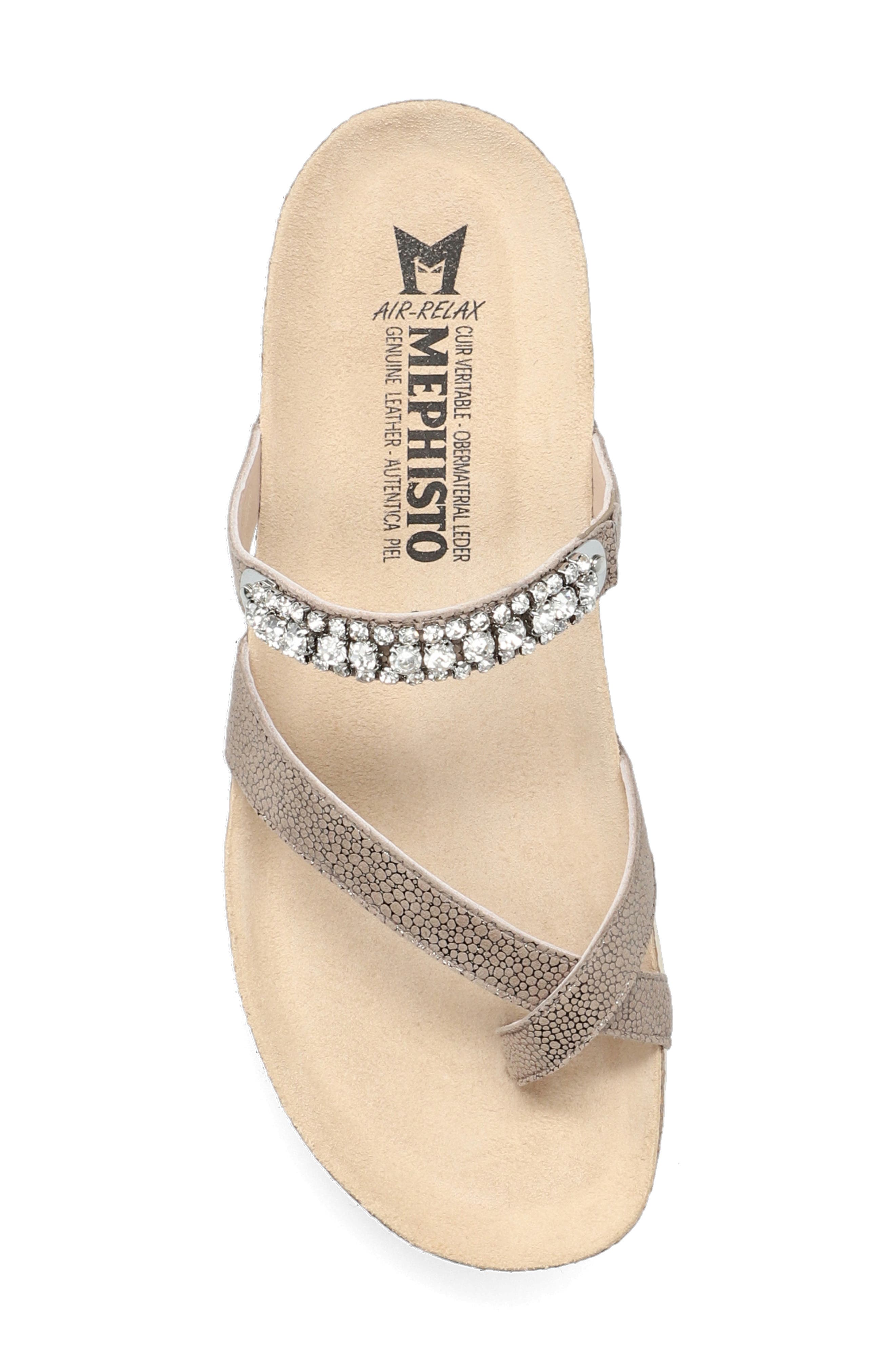 Mephisto Solaine Crystal Embellished Sandal, Alternate, color, 