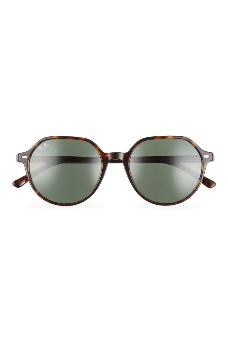 Thalia 53mm Geometric Sunglasses, Main, color, HAVANA