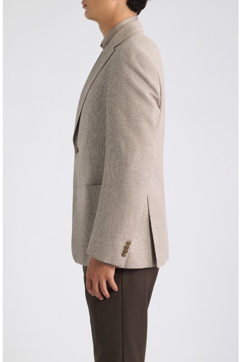 Hutson Slim Fit Tan Mélange Knit Wool Blend Sport Coat, Alternate, color, MEDIUM BEIGE
