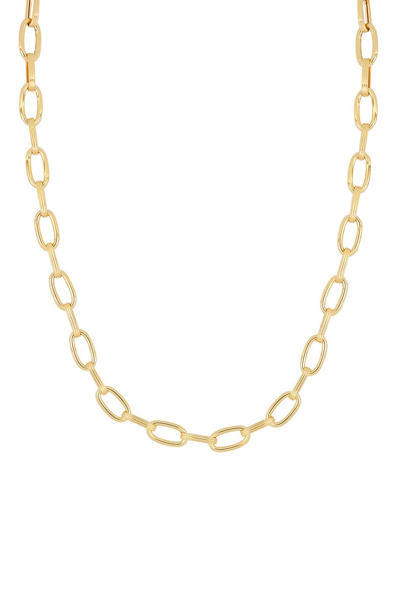 Bony Levy 14K Gold Elongated Rolo Chain Necklace, Main, color, 14K Yellow Gold