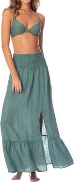 Maaji Aubrey Eucalyptus Green Cover-Up Skirt