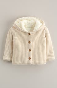 Nordstrom Fleece Lined Hooded Cardigan