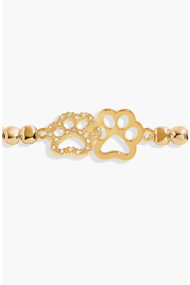 Forever Yours 'Perfect Paw Print' Bracelet In Gold-Tone Plating, Alternate, color, Metallic Gold