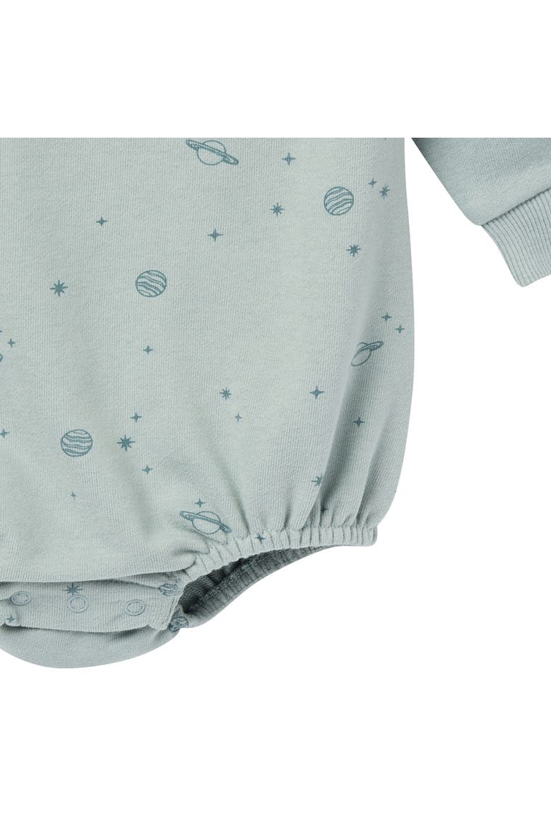 Long Sleeve Bubble Romper, Alternate, color, Slate Galaxy