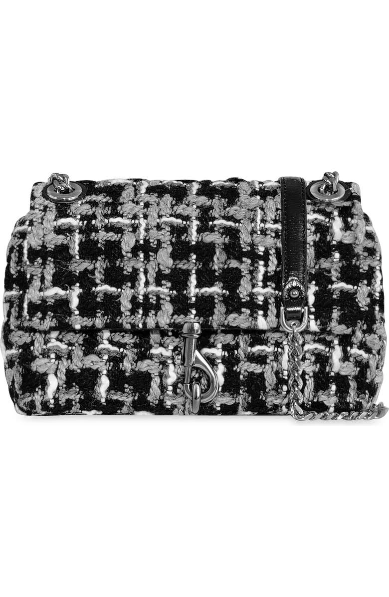 Rebecca Minkoff Edie Tweed Convertible Crossbody Bag, Main, color,
