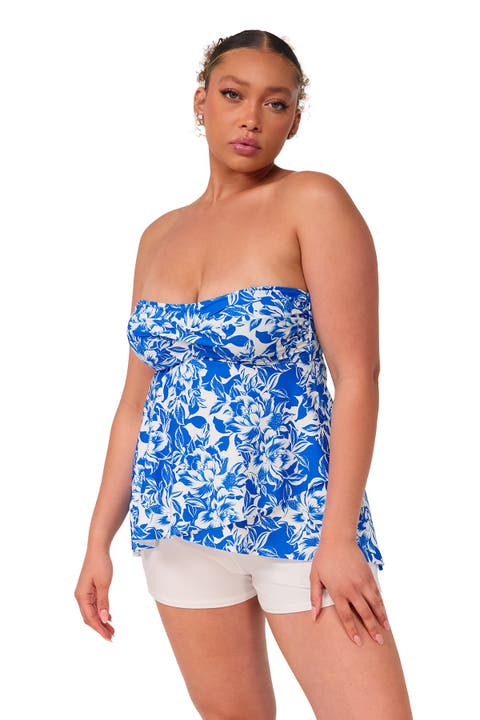 Molly Bandeau Tankini Swimsuit Top
