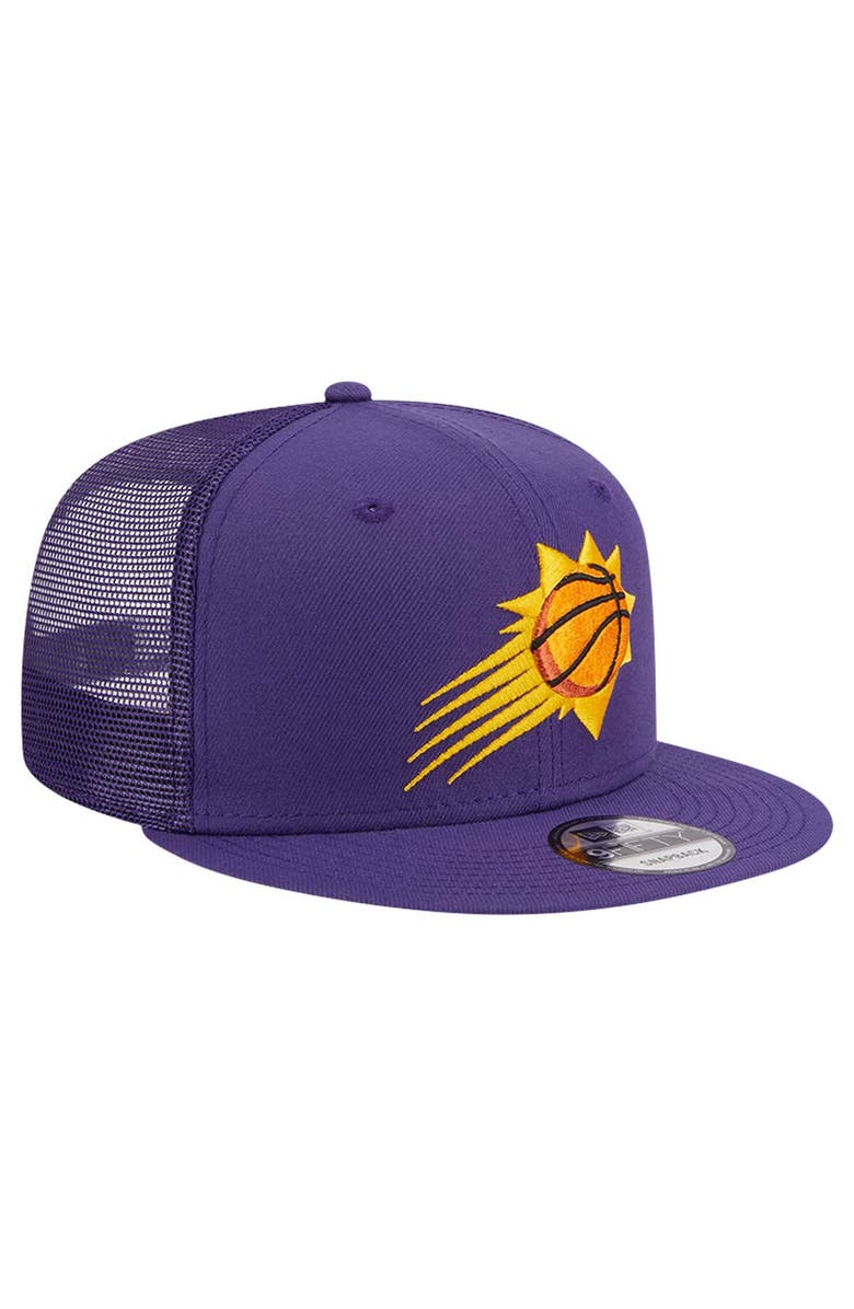 New Era Men's New Era Purple Phoenix Suns Evergreen Meshback 9FIFTY Snapback Hat, Alternate, color, Purple