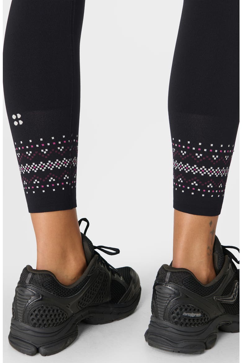 Fairisle Novelty Print Base Leggings, Alternate, color, BLACK SKI FAIR ISLE JACQUARD
