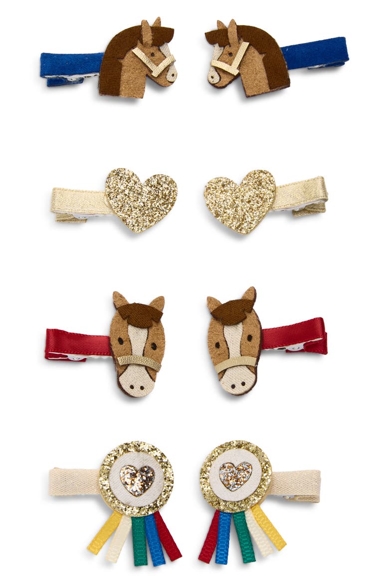 Kids' Show Pony Assorted 8-Pack Short Hair Clips, Main, color, BLUE