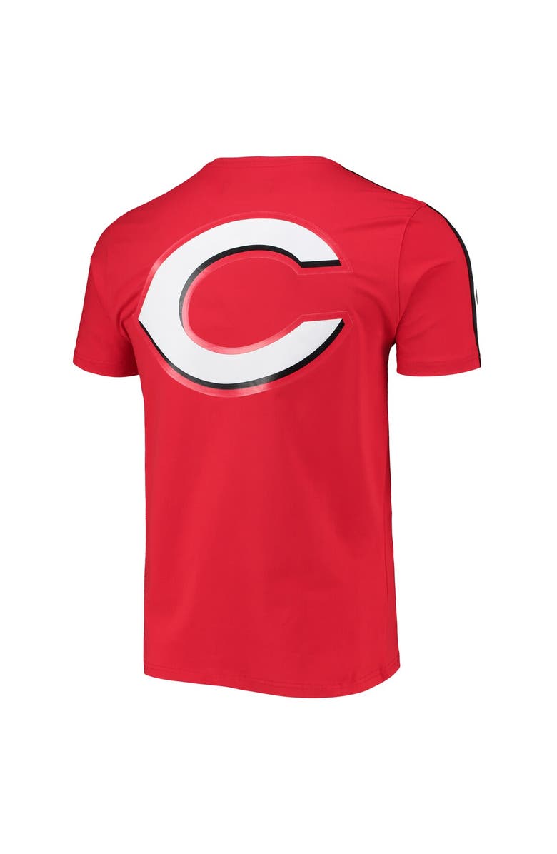 PRO STANDARD Men's Pro Standard Red/Black Cincinnati Reds Taping T-Shirt, Alternate, color, Red
