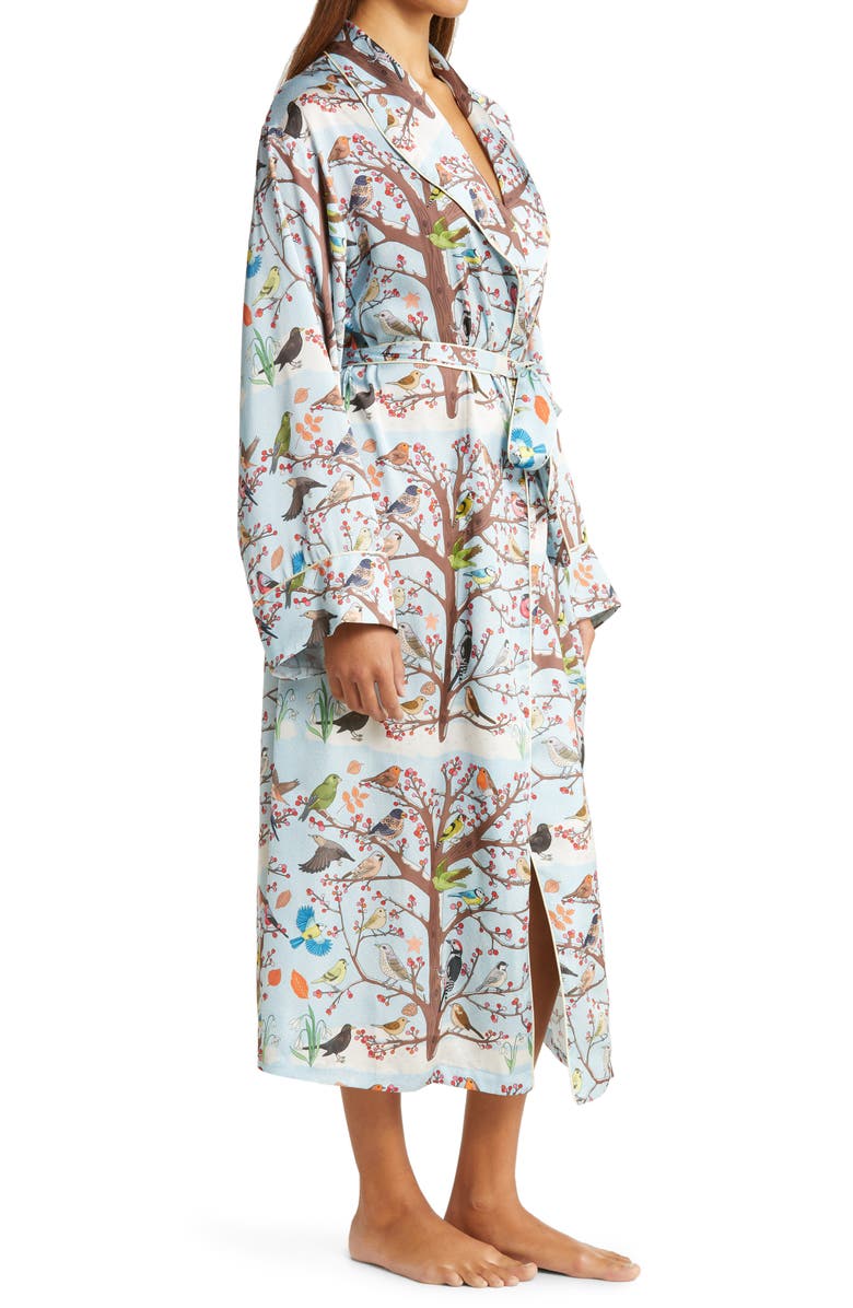 Karen Mabon Winter Birds Long Robe, Alternate, color,