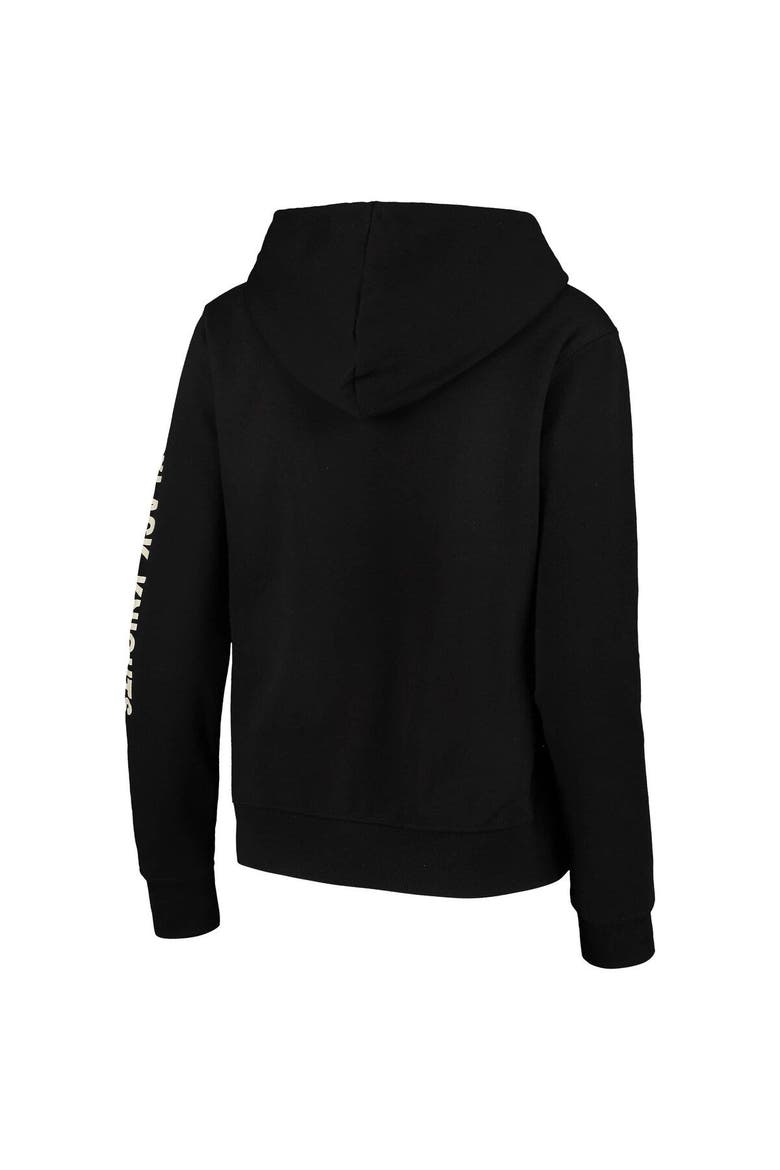 Women's Colosseum Black Army Black Knights Loud and Proud Pullover Hoodie, Alternate, color, Black