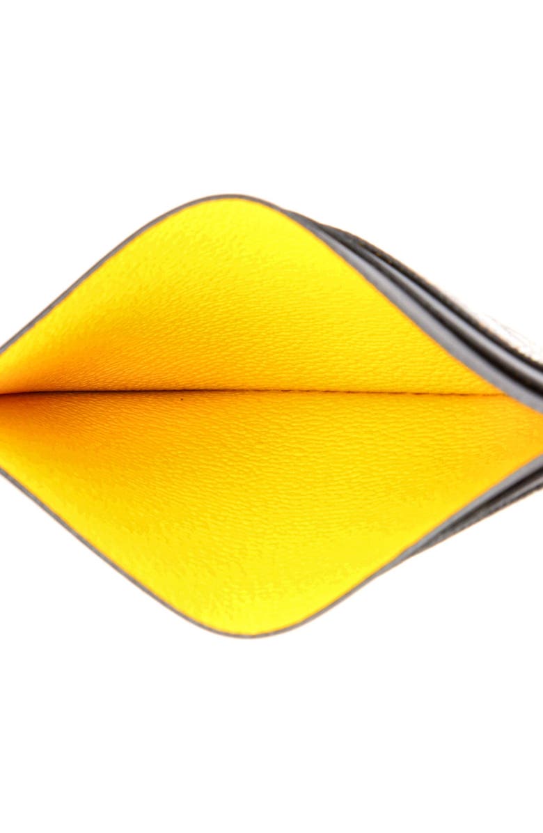 Pre-Owned Goyard Saint Sulpice Card Holder Coated Canvas, Alternate, color, Black