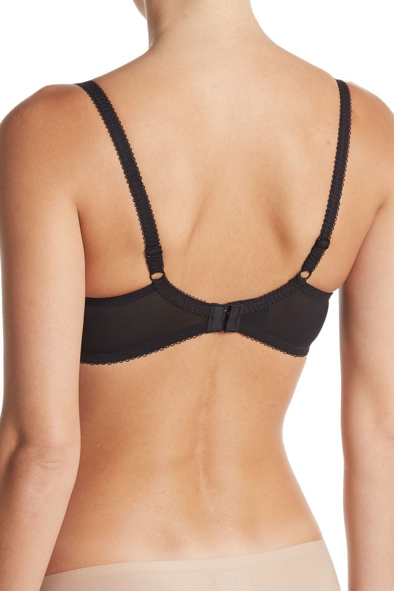 Panache 'Marcie' Balconette Bra, Alternate, color, BLACK